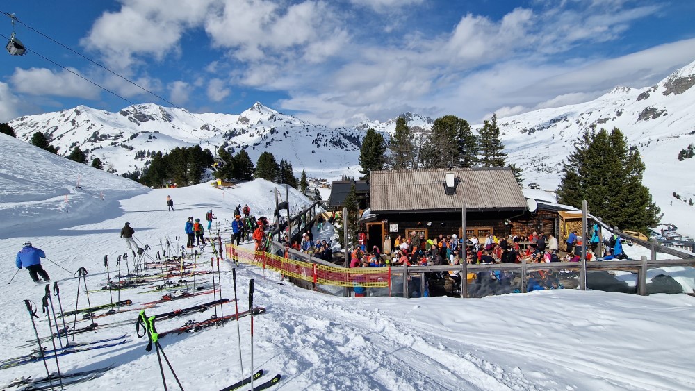 Genieten tijdens je wintersport.